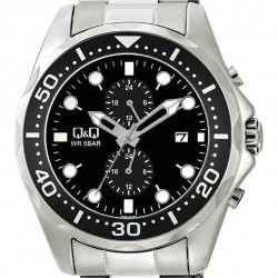 Ρολόι Χειρός Q&Q A43A-001PY Πολλαπλών ενδείξεων