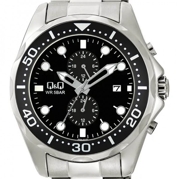 Ρολόι Χειρός Q&Q A43A-001PY Πολλαπλών ενδείξεων