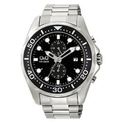 Ρολόι Χειρός Q&Q A43A-001PY Πολλαπλών ενδείξεων