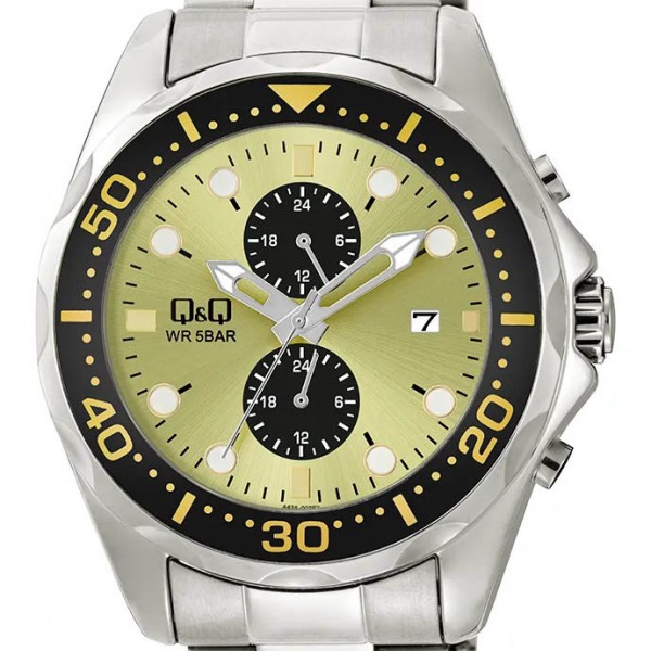 Ρολόι Χειρός Q&Q A43A-002PY Πολλαπλών ενδείξεων