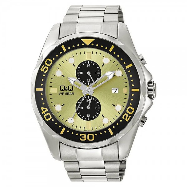 Ρολόι Χειρός Q&Q A43A-002PY Πολλαπλών ενδείξεων
