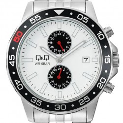 Ρολόι Χειρός Q&Q A53A-001PY Πολλαπλών ενδείξεων