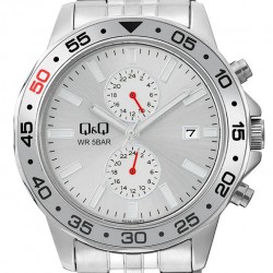 Ρολόι Χειρός Q&Q A53A-002PY Πολλαπλών ενδείξεων