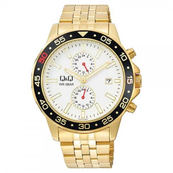 Ρολόι Χειρός Q&Q A53A-004PY Πολλαπλών ενδείξεων