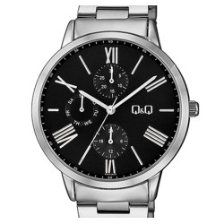 Ρολόι Χειρός Q&Q AA37J208Y Πολλαπλών ενδείξεων