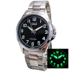 Ρολόι Χειρός Q&Q C36A-504PY με Έντονα Φωσφορούχα Σημεία