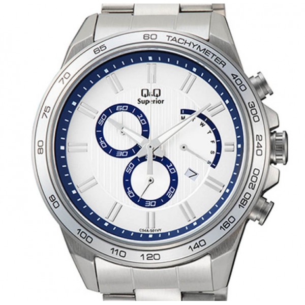 Ρολόι Χειρός Q&Q C54A-501PY Χρονογράφος