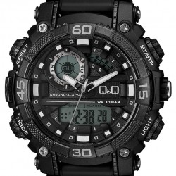 Ρολόι Χειρός Q&Q GW87J010 Διπλής Ώρας