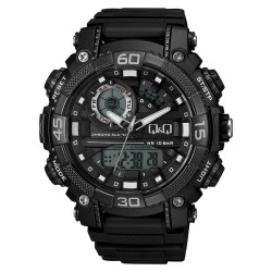 Ρολόι Χειρός Q&Q GW87J010 Διπλής Ώρας