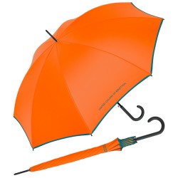 Benetton 56119  Πορτοκαλί Αυτόματη Ομπρέλα Μπαστούνι