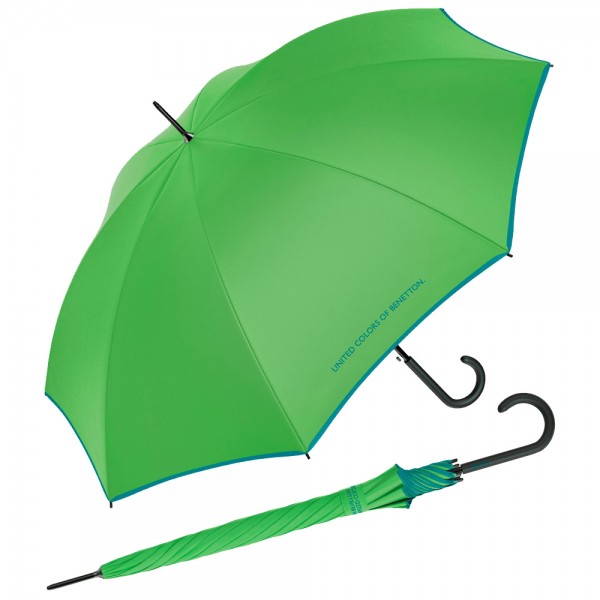 Benetton 56125 Bud Green Αυτόματη Ομπρέλα Μπαστούνι