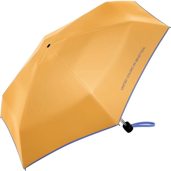 Benetton 56461 Κίτρινη Super Mini Χειροκίνητη Ομπρέλα Βροχής