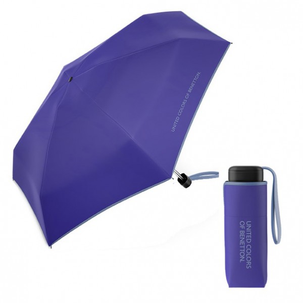 Benetton 56510 Λιλά Super Mini Χειροκίνητη Ομπρέλα Βροχής