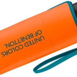 Benetton 56519 Πορτοκαλί Super Mini Χειροκίνητη Ομπρέλα Βροχής