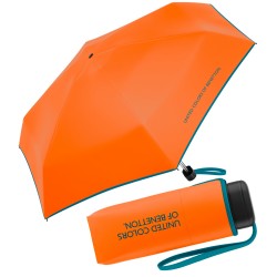 Benetton 56519 Πορτοκαλί Super Mini Χειροκίνητη Ομπρέλα Βροχής