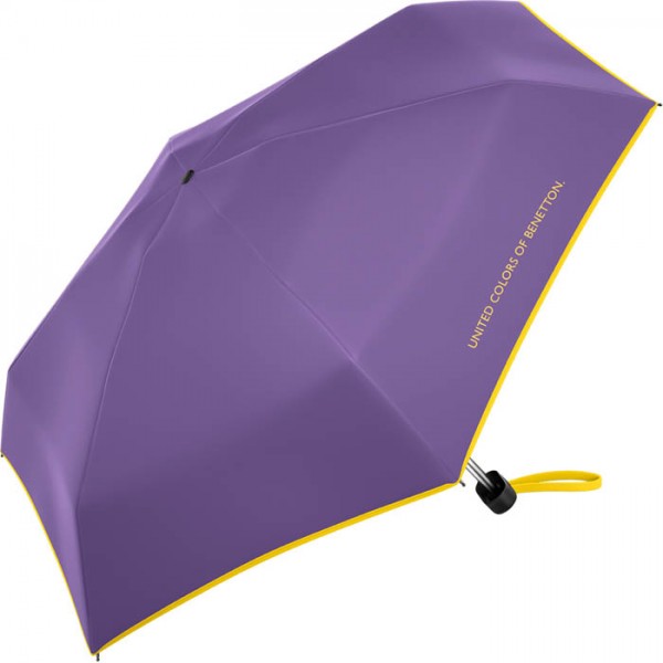 Benetton 56521 Μωβ Super Mini Χειροκίνητη Ομπρέλα Βροχής