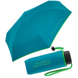 Benetton 56523 Γαλαζοπράσινη Super Mini Χειροκίνητη Ομπρέλα Βροχής