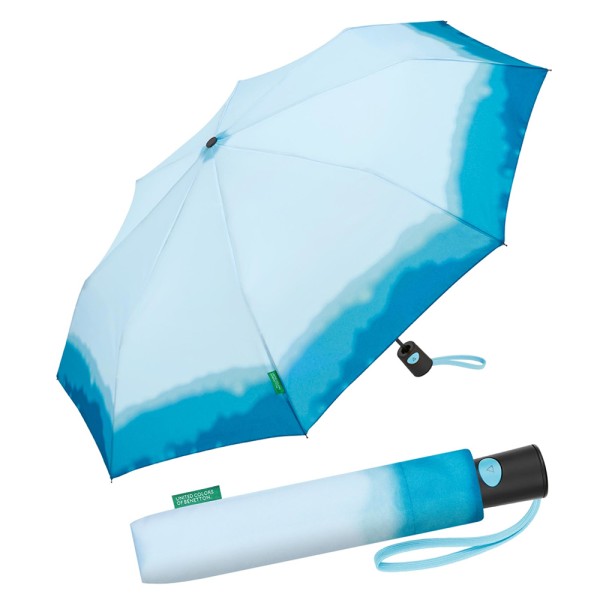Benetton 56956 Γαλάζια Αυτόματη Ομπρέλα Βροχής