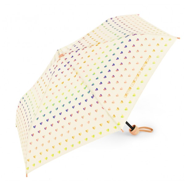 Benetton 59058 Μπεζ Mini Kids Χειροκίνητη Ομπρέλα Βροχής