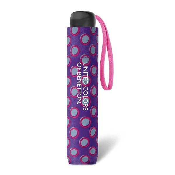 Benetton 59076 Μπλε  Χειροκίνητη Ομπρέλα Βροχής