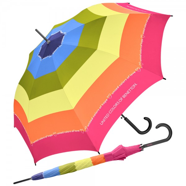 Benetton 59079-2 Ριγέ Αυτόματη Ομπρέλα Μπαστούνι