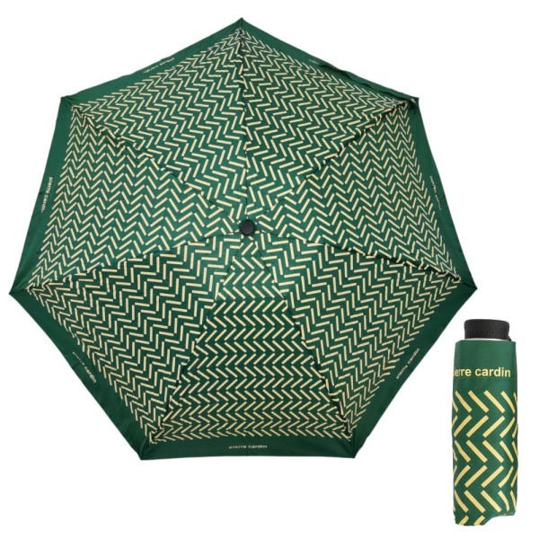 Pierre Cardin PC7405GN Mini Χειροκίνητη Ομπρέλα Βροχής Πράσινη 
