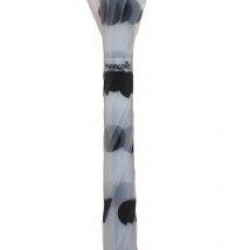 Happy Rain 40995 Αυτόματη Ομπρέλα Μπαστούνι Διαφανής με Μαύρα Πουάν