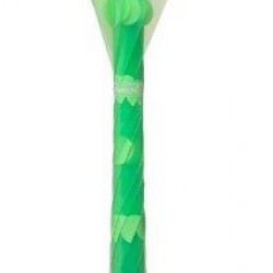 Happy Rain 40995 Αυτόματη Ομπρέλα Μπαστούνι Διαφανής Πράσινη Πουάν