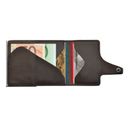 Πορτοφόλι Tru Virtu Click & Slide Nappa Brown 24104000104