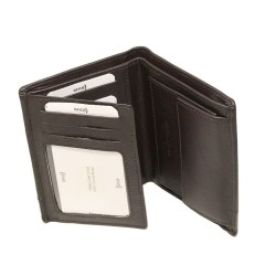 Δερμάτινο Πορτοφόλι Alpha Status 10104-0 Rfid Καφέ