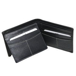 Δερμάτινο Πορτοφόλι Alpha Status 10109-0 Rfid Μαύρο