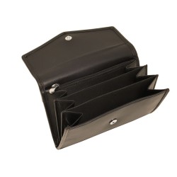 Γυναικείο Δερμάτινο Πορτοφόλι Mentzo L315 Aella Rfid Μαύρο