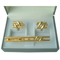 Ανδρικό Σετ Δώρου Μανικετόκουμπα + Κλιπ Γραβάτας TIE01-02