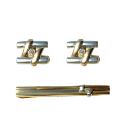 Ανδρικό Σετ Δώρου Μανικετόκουμπα + Κλιπ Γραβάτας TIE01-09