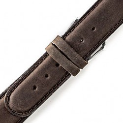 Λουράκι Δερμάτινο 18mm 0181SBR Καφέ Σκούρο