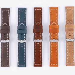 ΛΟΥΡΑΚI ΔΕΡΜΑΤΙΝΟ 457LBR ΑΝΟΙΧΤΟ ΚΑΦΕ 24 mm