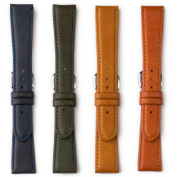 ΛΟΥΡΑΚI ΔΕΡΜΑΤΙΝΟ ΠΟΡΤΟΚΑΛΙ-ΚΑΦΕ 0404BR 18mm