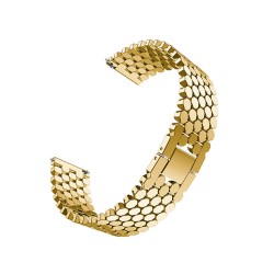 Μπρασελέ Ατσάλινο B020122GL 22mm κατάλληλο για Smartwatch Χρυσαφί