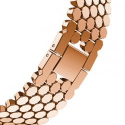 Μπρασελέ Ατσάλινο B020122PN 22mm κατάλληλο για Smartwatch Ροζ Χρυσό