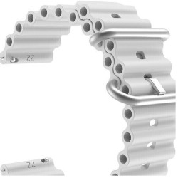 Λουράκι Σιλικόνης 8865GR 22mm Γκρί εύκολης αλλαγής