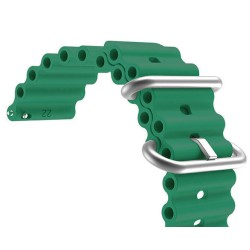 Λουράκι Σιλικόνης 8865GN 22mm Πράσινο εύκολης αλλαγής