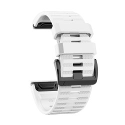 Λουράκι Σιλικόνης 8848 26mm Εύκολης Αλλαγής Λευκό