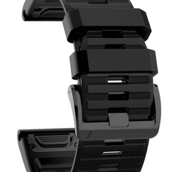 Λουράκι Σιλικόνης 8848 26mm Εύκολης Αλλαγής Μαύρο 