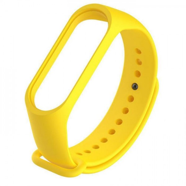 Λουράκι Σιλικόνης κατάλληλο Για Smartwatch τύπου MI Band 3 - 4 Κίτρινο 8850YL