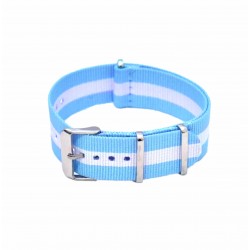 ΛΟΥΡΑΚI ΥΦΑΣΜΑΤΙΝΟ ΠΕΡΑΣΤΟ S151-TQWT ΓΑΛΑΖΙΟ ΛΕΥΚΟ 22mm