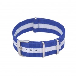 ΛΟΥΡΑΚI ΥΦΑΣΜΑΤΙΝΟ ΠΕΡΑΣΤΟ S151-BLWT ΜΠΛΕ-ΛΕΥΚΟ 20 mm