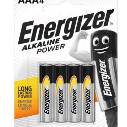 ENERGIZER ΜΠΑΤΑΡΙΕΣ ALKALINE POWER AAA 1.5V 4τμχ