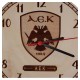 Ρολόι Τοίχου ΑΕΚ ΑΕ260 Ξύλινο 22.5cm