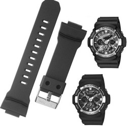 CASIO ΛΟΥΡΑΚΙ GA-201 ΜΑΥΡΟ